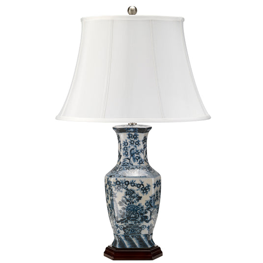 Elstead Lighting BLUE-HEX-TL Blue Hex 1 Light Table Lamp