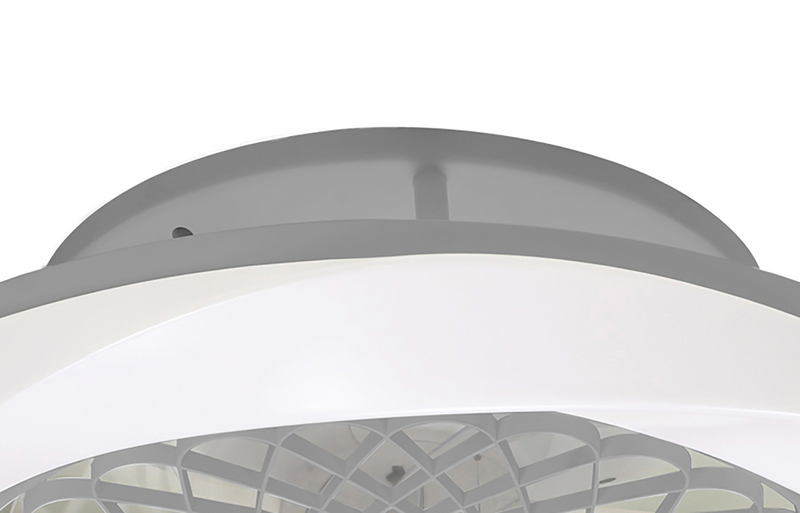 Load image into Gallery viewer, Mantra M7507 Boreal 70W LED Dimmable Ceiling Light With Built-In 35W DC Reversible Fan Silver Finish (Remote Control) - 43368
