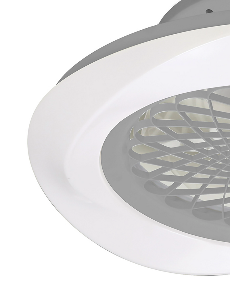 Load image into Gallery viewer, Mantra M7507 Boreal 70W LED Dimmable Ceiling Light With Built-In 35W DC Reversible Fan Silver Finish (Remote Control) - 43368
