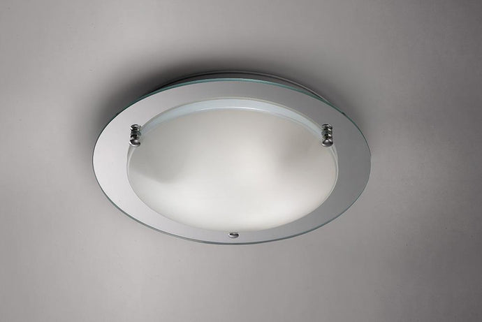 Deco D0015 Brooklyn Ceiling, 400mm Round, 3 Light E27 Polished Chrome