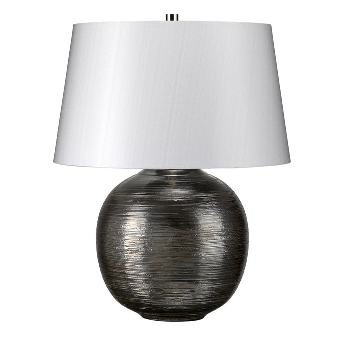 Elstead Lighting CAESAR-TL-SIL Caesar 1 Light Table Lamp - Silver