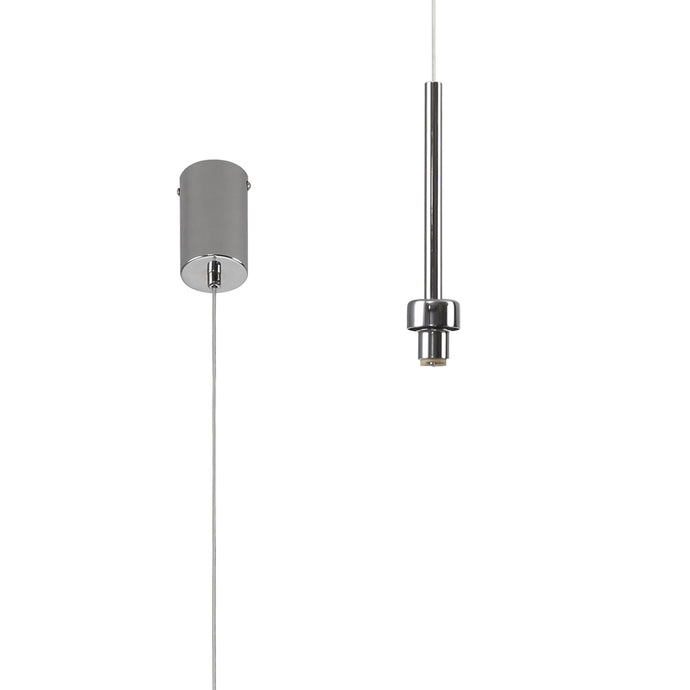 C-Lighting Capel Polished Chrome 1 Light G9 Universal 2m Single Pendant, Suitable For A Vast Selection Of Glass Shades - 30734