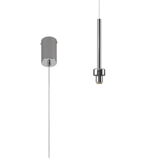 C-Lighting Capel Polished Chrome 1 Light G9 Universal 2m Single Pendant, Suitable For A Vast Selection Of Glass Shades - 30734