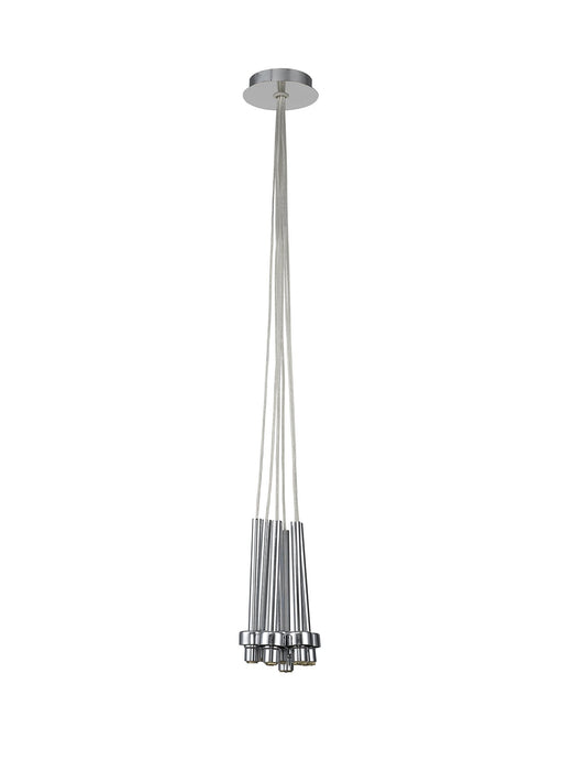 C-Lighting Capel Polished Chrome 7 Light G9 Universal 1.5m Cluster Pendant, Suitable For A Vast Selection Of Glass Shades - 32965