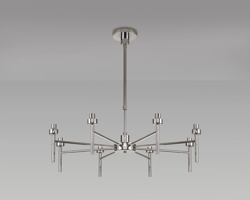 Load image into Gallery viewer, C-Lighting Capel Polished Chrome 8 Light G9 Universal Telescopic/Semi Flush, Suitable For A Vast Selection Of Glass Shades - 32973
