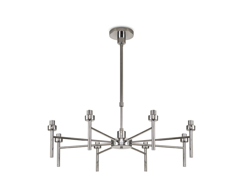 Load image into Gallery viewer, C-Lighting Capel Polished Chrome 8 Light G9 Universal Telescopic/Semi Flush, Suitable For A Vast Selection Of Glass Shades - 32973
