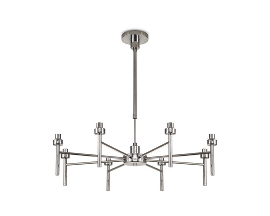 C-Lighting Capel Polished Chrome 8 Light G9 Universal Telescopic/Semi Flush, Suitable For A Vast Selection Of Glass Shades - 32973