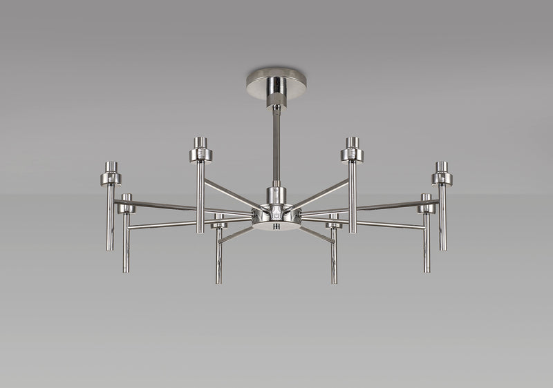 Load image into Gallery viewer, C-Lighting Capel Polished Chrome 8 Light G9 Universal Telescopic/Semi Flush, Suitable For A Vast Selection Of Glass Shades - 32973
