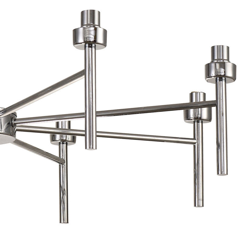 Load image into Gallery viewer, C-Lighting Capel Polished Chrome 8 Light G9 Universal Telescopic/Semi Flush, Suitable For A Vast Selection Of Glass Shades - 32973
