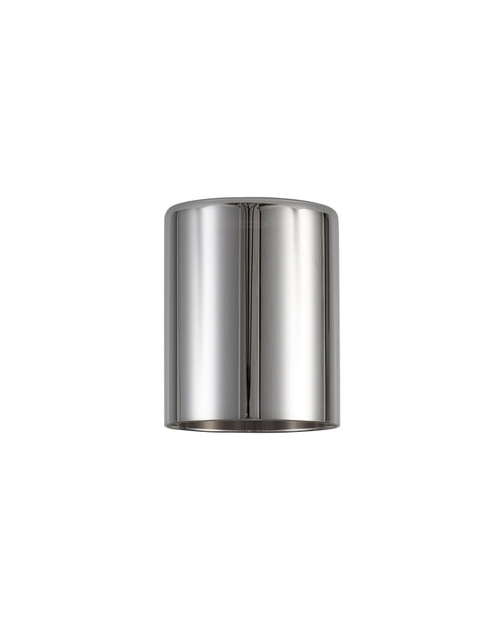 C-Lighting Capel 120x150mm Medium Cylinder Chrome Glass Shade - 32976