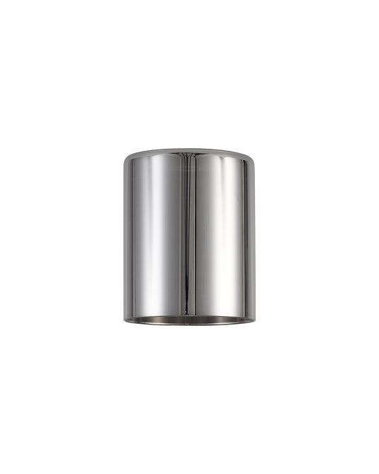 C-Lighting Capel 120x150mm Medium Cylinder Chrome Glass Shade - 32976