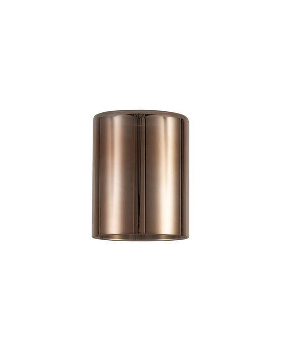 C-Lighting Capel 120x150mm Small Cylinder Copper Glass Shade - 32977