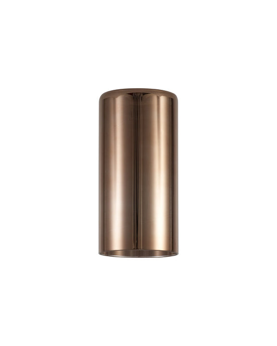 C-Lighting Capel 100x200mm Tall Cylinder Copper Glass Shade - 32983