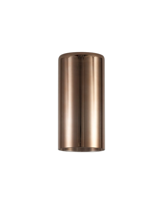 C-Lighting Capel 100x200mm Tall Cylinder Copper Glass Shade - 32983