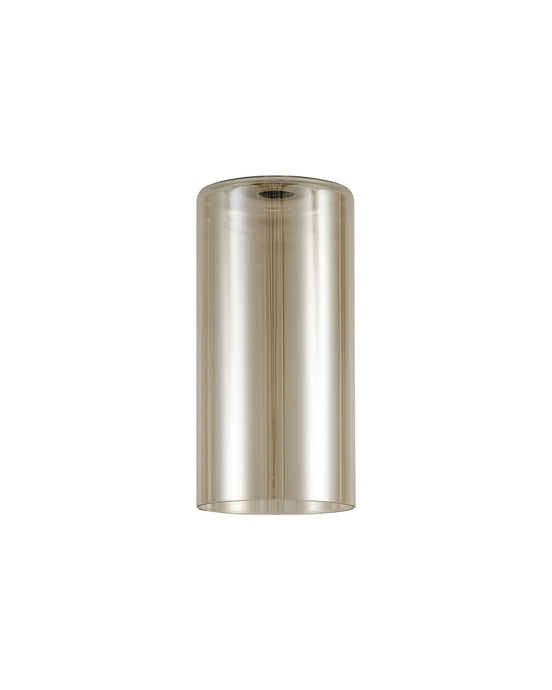 C-Lighting Capel 100x200mm Tall Cylinder Cognac Glass Shade - 32985