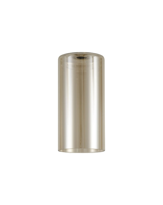 C-Lighting Capel 100x200mm Tall Cylinder Cognac Glass Shade - 32985