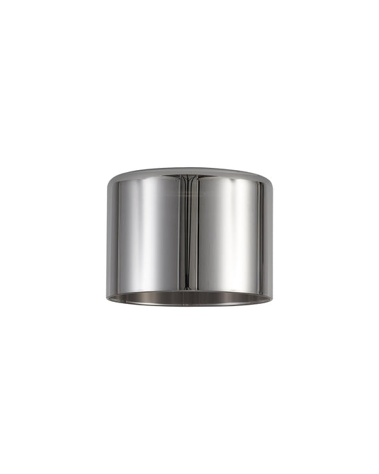 C-Lighting Capel 150x110mm Short Cylinder Chrome Glass Shade - 32988