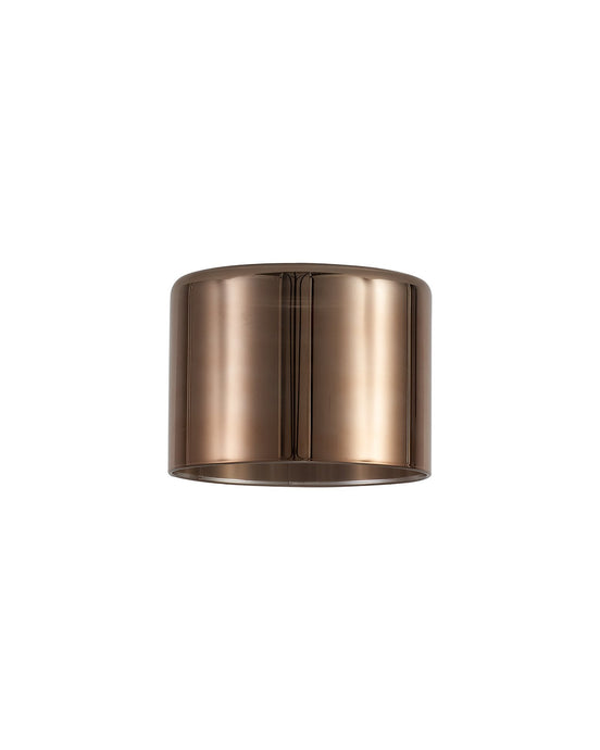 C-Lighting Capel 150x110mm Short Cylinder Copper Glass Shade - 32989