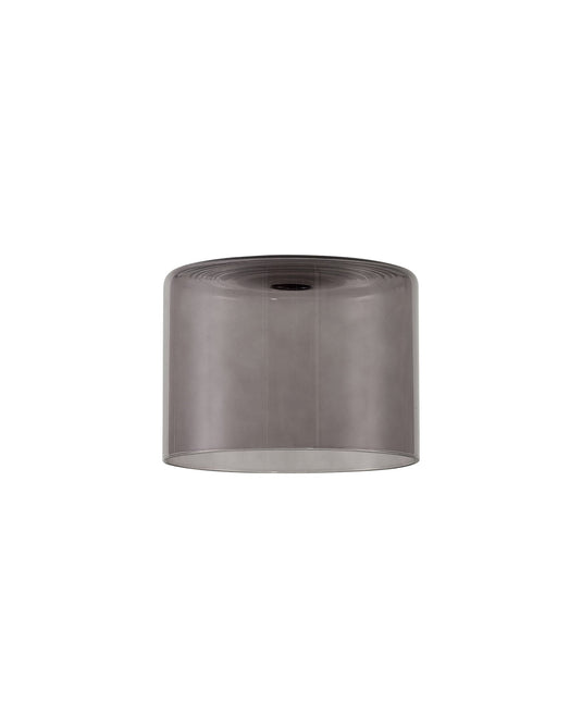 C-Lighting Capel 150x110mm Short Cylinder Smoke Glass Shade - 32990