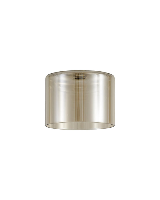 C-Lighting Capel 150x110mm Short Cylinder Cognac Glass Shade - 32991