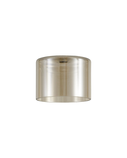 C-Lighting Capel 150x110mm Short Cylinder Cognac Glass Shade - 32991