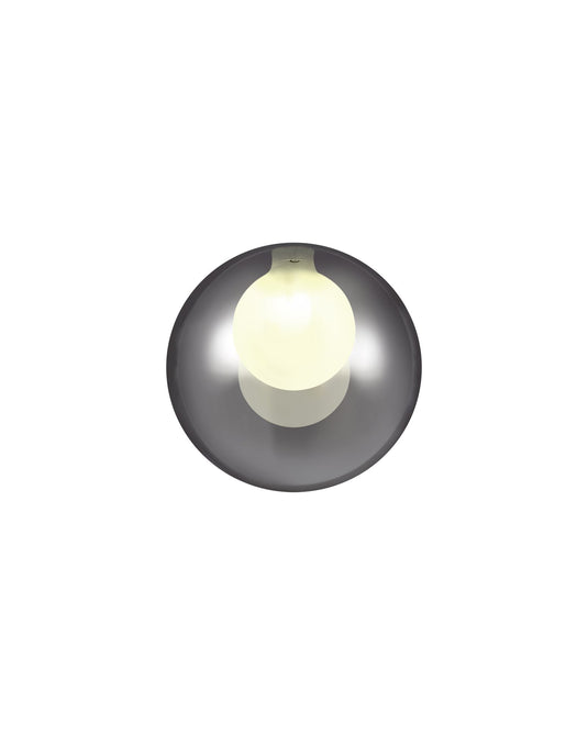 C-Lighting Capel 140mm Round Chrome With Inner Frosted Globe Glass Shade - 32994