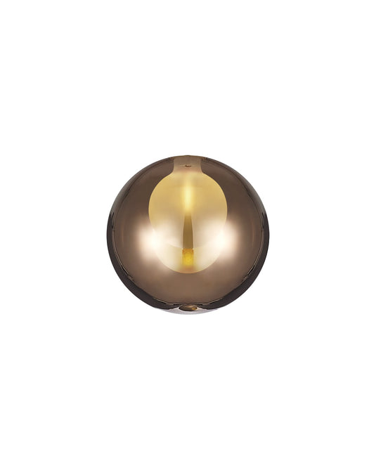 C-Lighting Capel 140mm Round Copper With Inner Frosted Globe Glass Shade - 32995