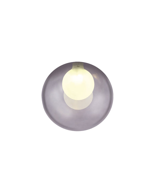 C-Lighting Capel 140mm Round Smoke With Inner Frosted Globe Glass Shade - 32996
