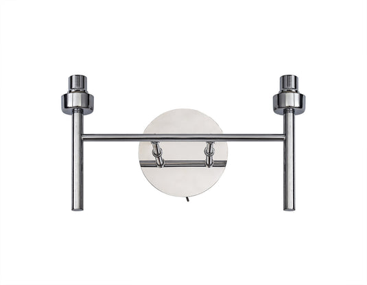 C-Lighting Capel Polished Chrome 2 Light G9 Universal Switched Wall Lamp, Suitable For A Vast Selection Of Glass Shades - 33115