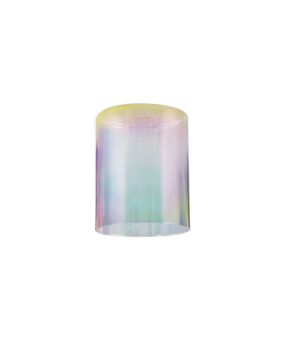 C-Lighting Capel 120x150mm Medium Cylinder 7 Colour Iridescent Glass Shade - 33231