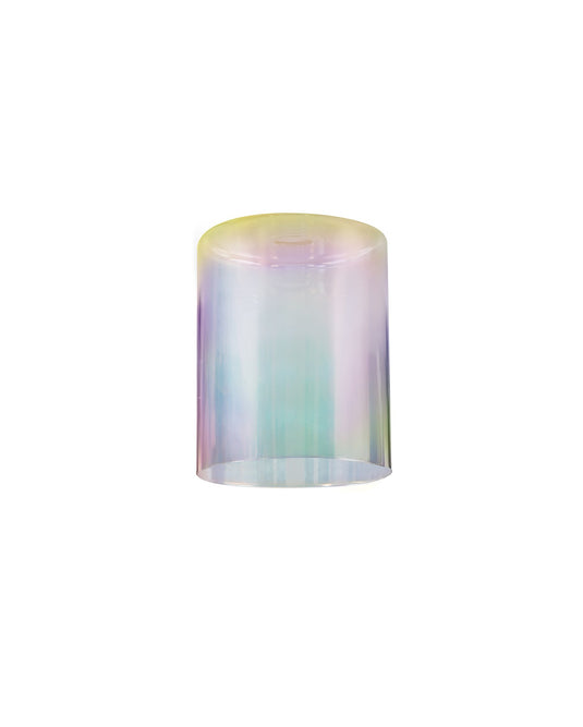 C-Lighting Capel 120x150mm Medium Cylinder 7 Colour Iridescent Glass Shade - 33231