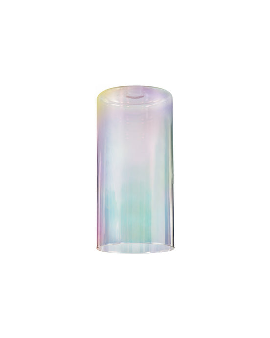 C-Lighting Capel 100x200mm Tall Cylinder 7 Colour Iridescent Glass Shade - 33232