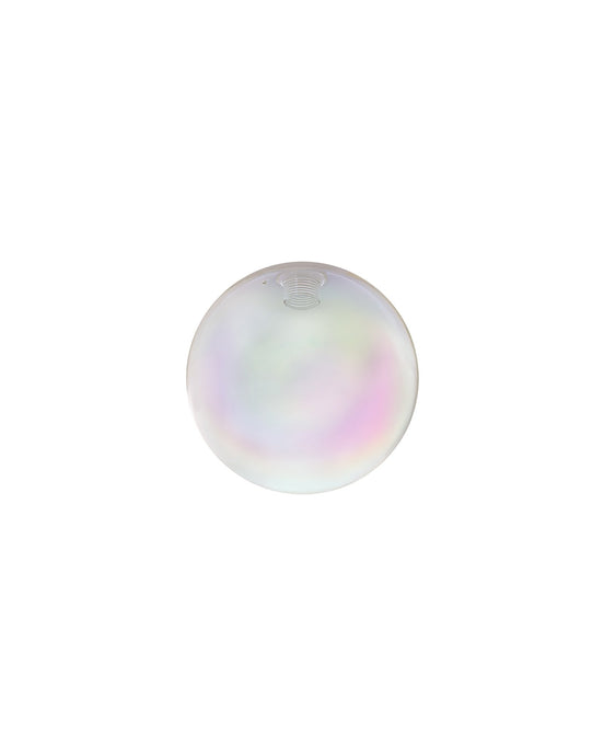 C-Lighting Capel 140mm Round 7 Colour Iridescent Glass With Inner Frosted Globe Glass Shade - 33234
