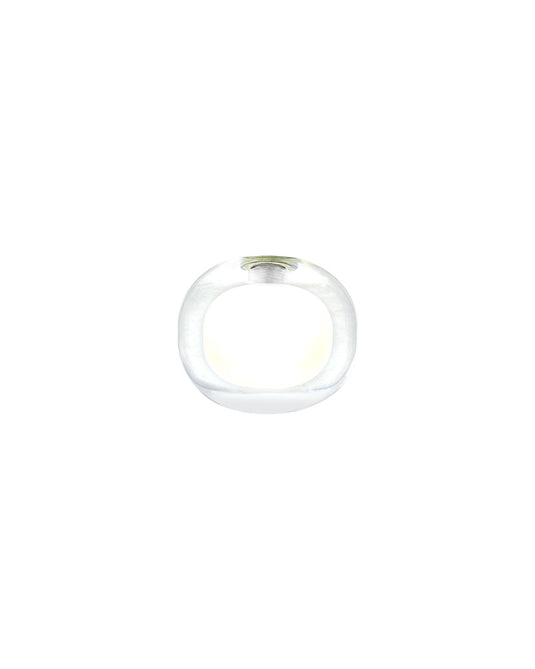C-Lighting Capel 120x100mm Flattened Round Clear With Inner Frosted Globe Glass Shade - 33326