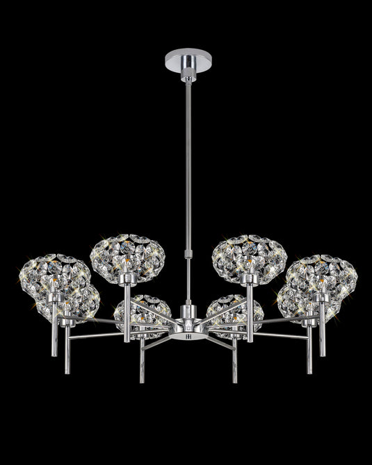 C-Lighting Capel Polished Chrome 8 Light G9 Universal Telescopic/Semi Flush, Suitable For A Vast Selection Of Glass Shades - 32973