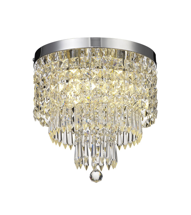 C-Lighting Capella Ceiling Light, 4 x G9, IP44, Polished Chrome/Crystal - 28662