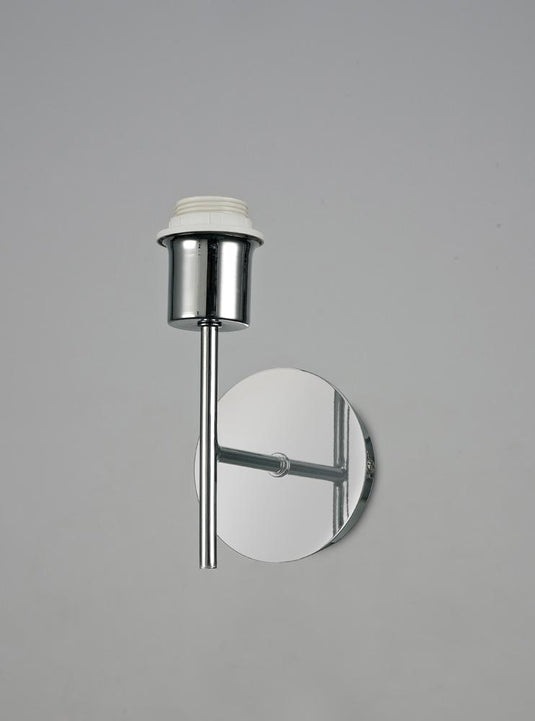 Deco D0369 Carlton 1 Light Unswitched Wall Lamp Without Shade, E27 Satin Nickel