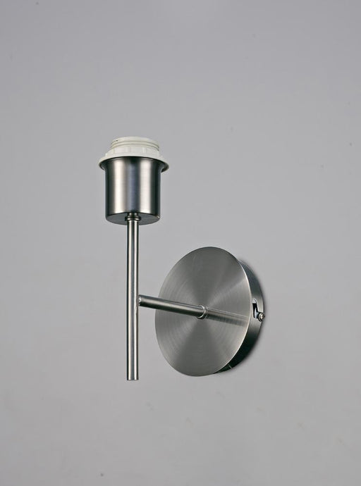 Deco D0371 Carlton 1 Light Unswitched Wall Lamp Without Shade, E27 Satin Nickel