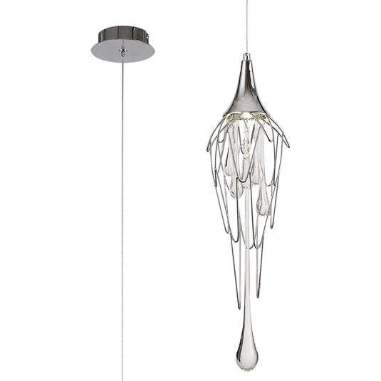 C-Lighting Cascada Pendant, 1 x GU10, Polished Chrome - 29286