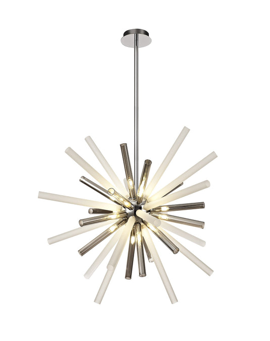 C-Lighting Castor Pendant 16 Light G9, Smoked & Frosted/Polished Chrome - 29328