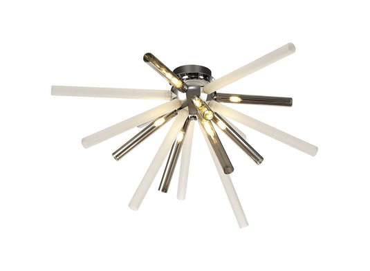 C-Lighting Castor Semi-Flush 8 Light G9, Smoked & Frosted/Polished Chrome - 29329