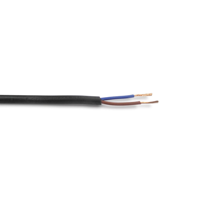 Deco D0205 Cavo 1m Black PVC 2 Core 0.75mm Cable VDE Approved