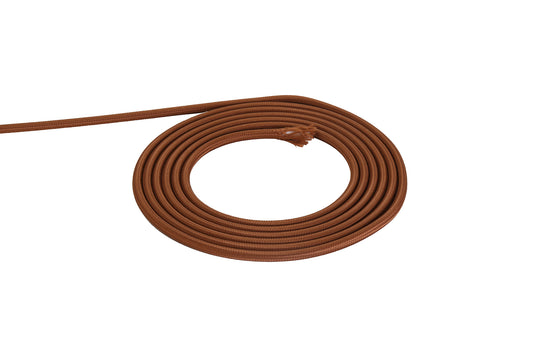 Deco D0521 Cavo 1m Dark Brown Braided 2 Core 0.75mm Cable VDE Approved