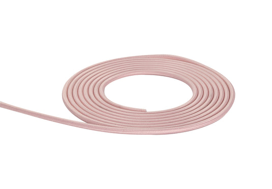 Deco D0528 Cavo 1m Pink Braided 2 Core 0.75mm Cable VDE Approved