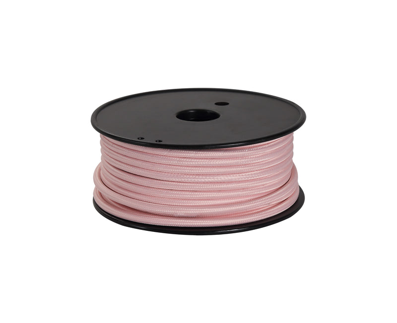 Load image into Gallery viewer, Deco D0528 Cavo 1m Pink Braided 2 Core 0.75mm Cable VDE Approved
