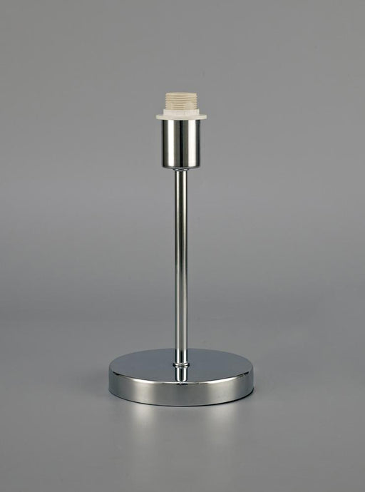 Deco D0363 Cedar Round Base Small Table Lamp Without Shade, Inline Switch, 1 Light E14 Polished Chrome