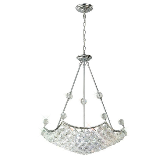 Diyas IL30036 Cesto Pendant 10 Light G9 Polished Chrome/Crystal Item Weight: 19.5kg - 37897