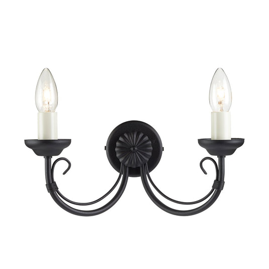 Elstead Lighting CH2-BLACK Chartwell 2 Light Wall Light