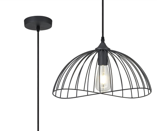 C-Lighting Chart Dome Pendant, 1 x E27, Graphite - 30468