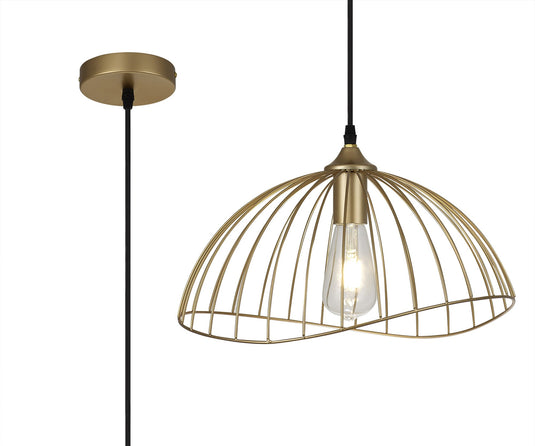 C-Lighting Chart Dome Pendant, 1 x E27, Painted Gold - 33271